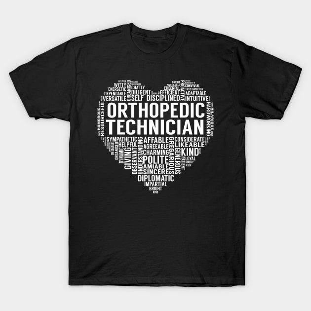 Orthopedic Technician Heart T-Shirt by LotusTee